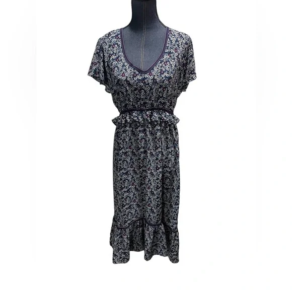strapless open back dress Melodie Halter Knit Maxi Dress - Purple main image 0